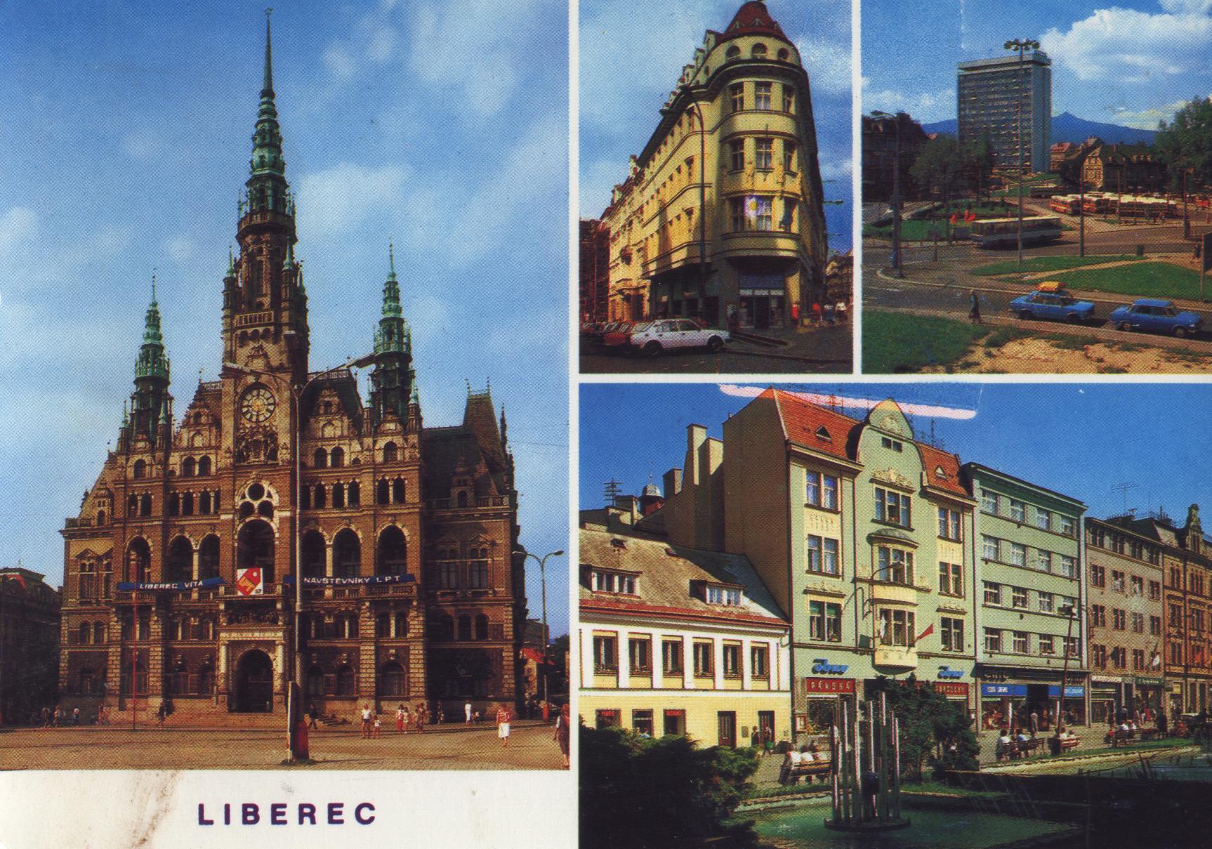 pohlednice Liberce